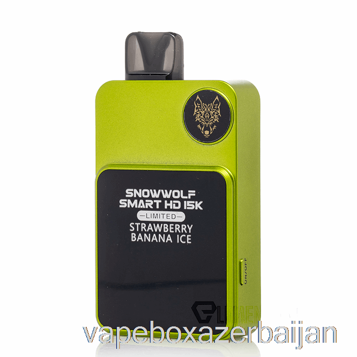 Vape Box Azerbaijan Snowwolf Smart HD 15K Limited Disposable Strawberry Banana Ice